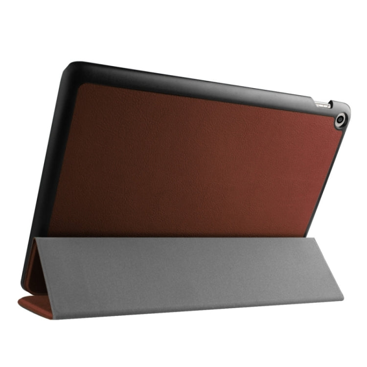 Custer Texture Horizontal Flip Leather Case with 3-folding Holder for ASUS ZenPad 10 / Z300