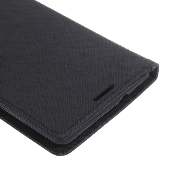 Color Matching Cross Texture Flip Leather Case with Holder & Card Slots & Wallet for Sony Xperia C5