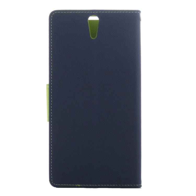 Color Matching Cross Texture Flip Leather Case with Holder & Card Slots & Wallet for Sony Xperia C5