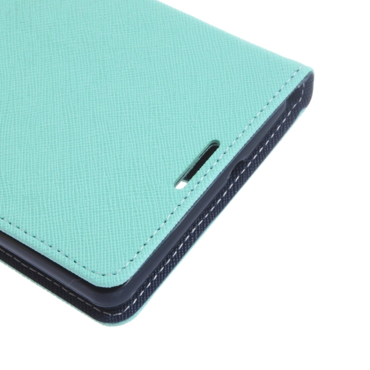 Color Matching Cross Texture Flip Leather Case with Holder & Card Slots & Wallet for Sony Xperia C5