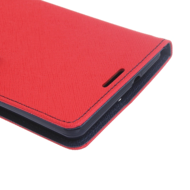 Color Matching Cross Texture Flip Leather Case with Holder & Card Slots & Wallet for Sony Xperia C5