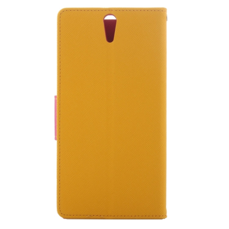 Color Matching Cross Texture Flip Leather Case with Holder & Card Slots & Wallet for Sony Xperia C5