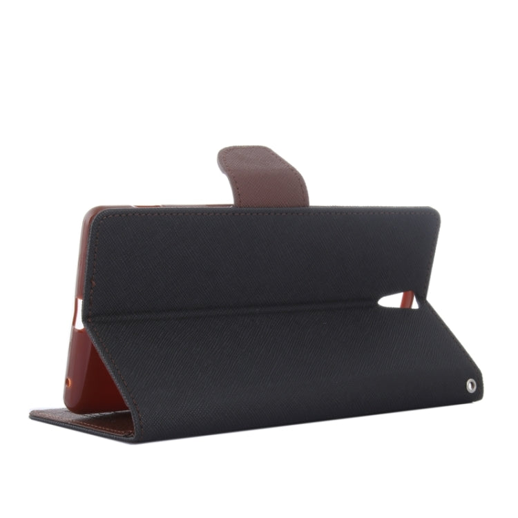 Color Matching Cross Texture Flip Leather Case with Holder & Card Slots & Wallet for Sony Xperia C5