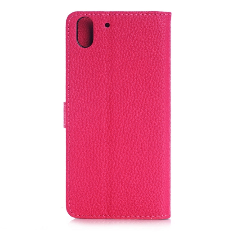 Litchi Texture Horizontal Flip Magnetic Buckle Leather Case with Card Slots & Wallet & Holder for HTC Desire Eye / M910X