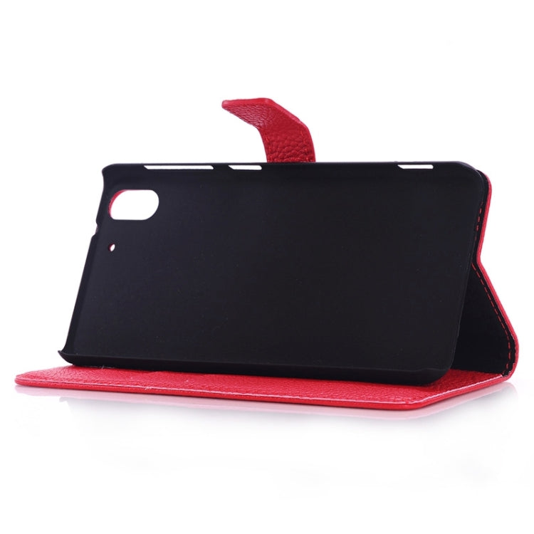 Litchi Texture Horizontal Flip Magnetic Buckle Leather Case with Card Slots & Wallet & Holder for HTC Desire Eye / M910X