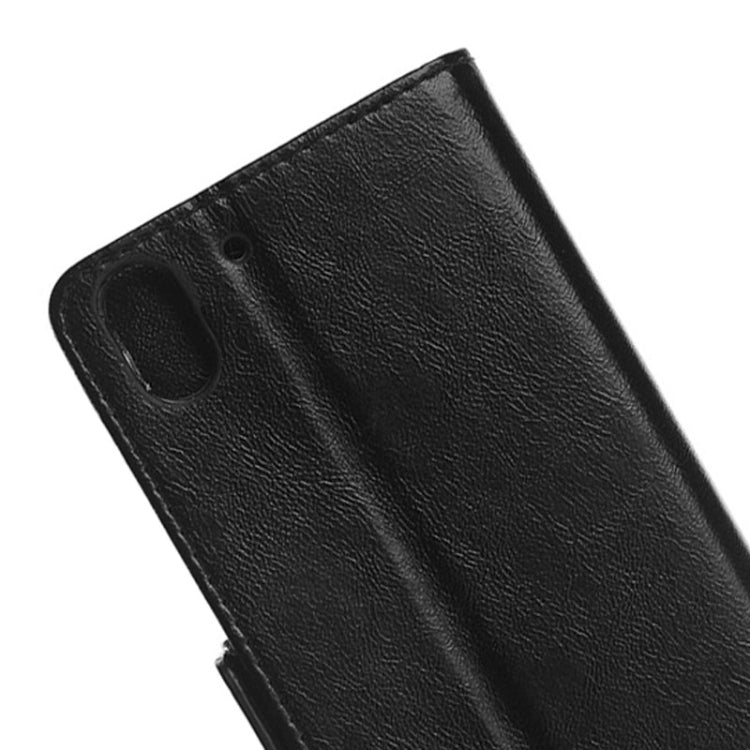 Oil Skin Texture Horizontal Flip Magnetic Buckle Leather Case with Card Slots & Wallet & Holder for HTC Desire Eye / M910X