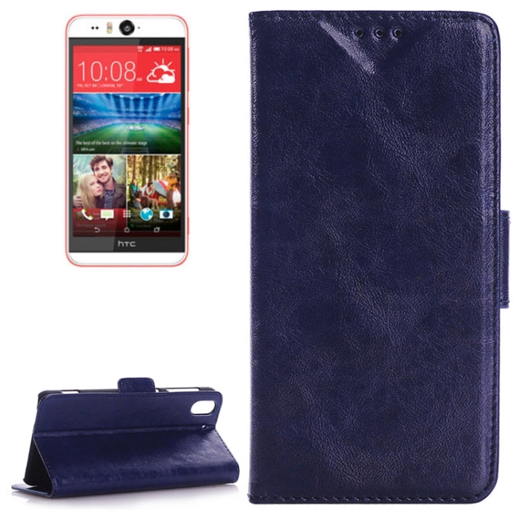Oil Skin Texture Horizontal Flip Magnetic Buckle Leather Case with Card Slots & Wallet & Holder for HTC Desire Eye / M910X