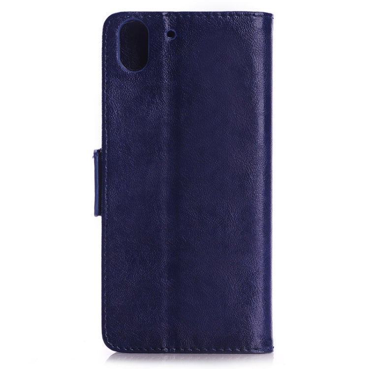 Oil Skin Texture Horizontal Flip Magnetic Buckle Leather Case with Card Slots & Wallet & Holder for HTC Desire Eye / M910X