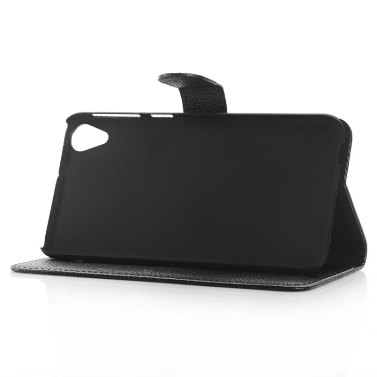 Litchi Texture Horizontal Flip Magnetic Buckle Leather Case with Card Slots & Wallet & Holder for HTC Desire 820