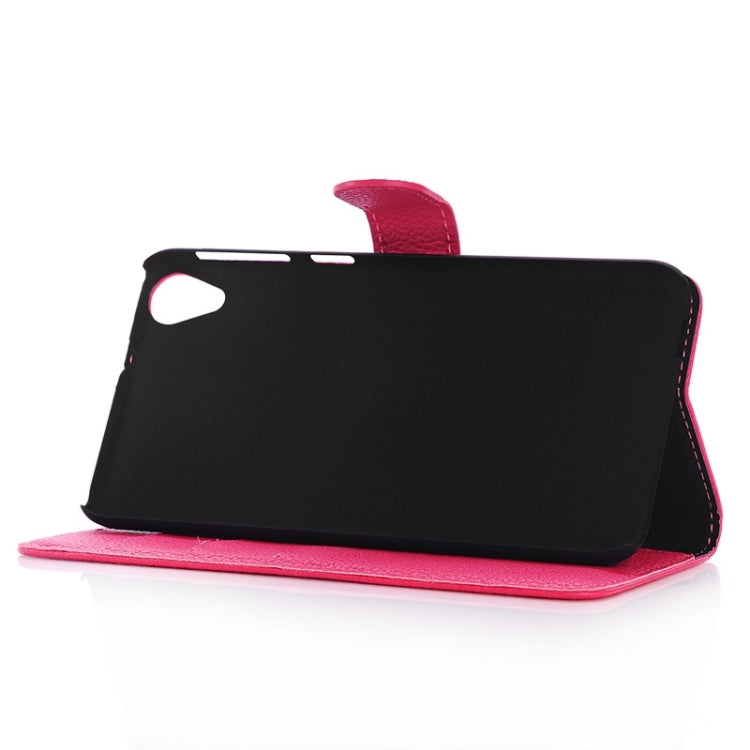 Litchi Texture Horizontal Flip Magnetic Buckle Leather Case with Card Slots & Wallet & Holder for HTC Desire 820