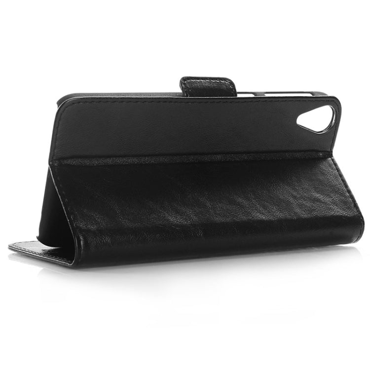 Oil Skin Texture Horizontal Flip Leather Case with Card Slots & Wallet & Holder for HTC Desire 820