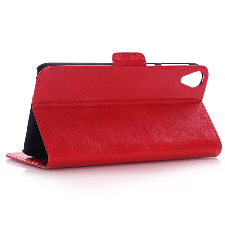 Oil Skin Texture Horizontal Flip Leather Case with Card Slots & Wallet & Holder for HTC Desire 820