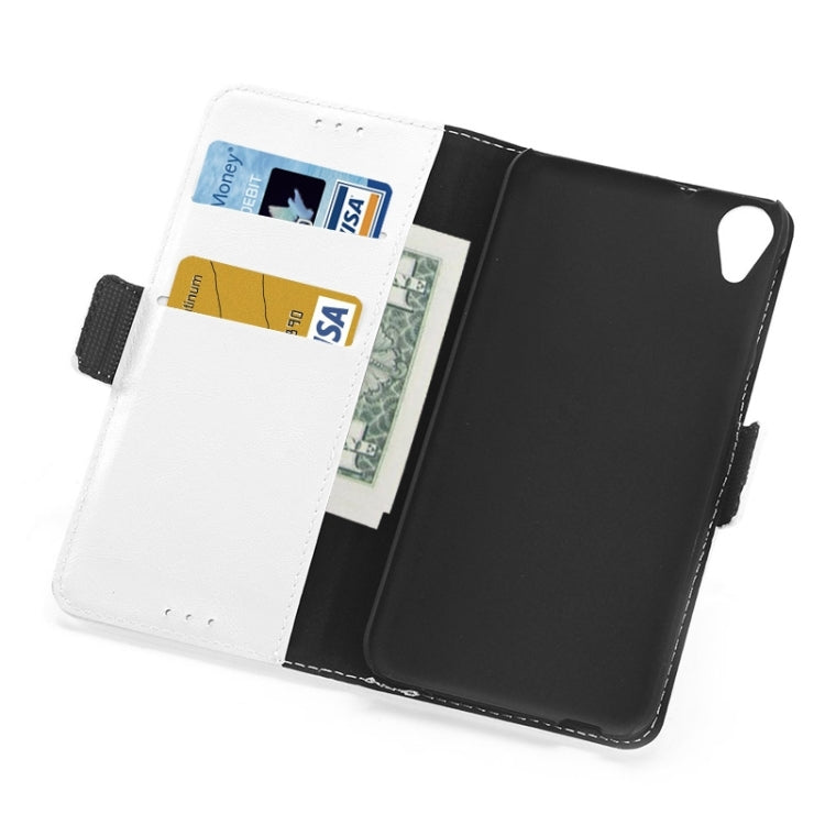 Oil Skin Texture Horizontal Flip Leather Case with Card Slots & Wallet & Holder for HTC Desire 820