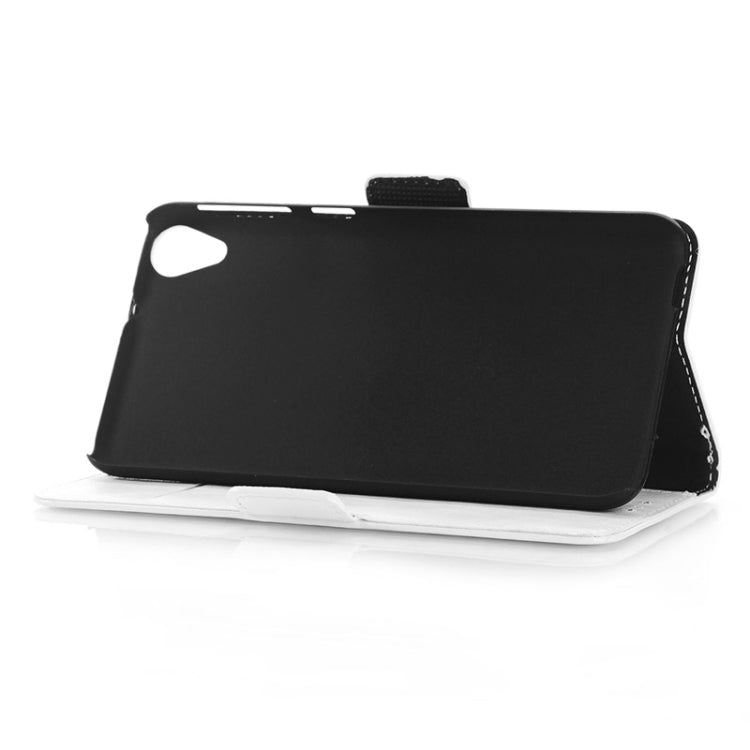 Oil Skin Texture Horizontal Flip Leather Case with Card Slots & Wallet & Holder for HTC Desire 820