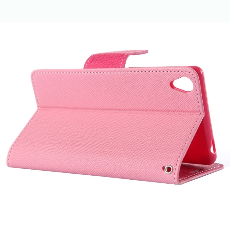 Cross Texture Leather Case with Holder & Card Slots & Wallet for Sony Xperia Z5