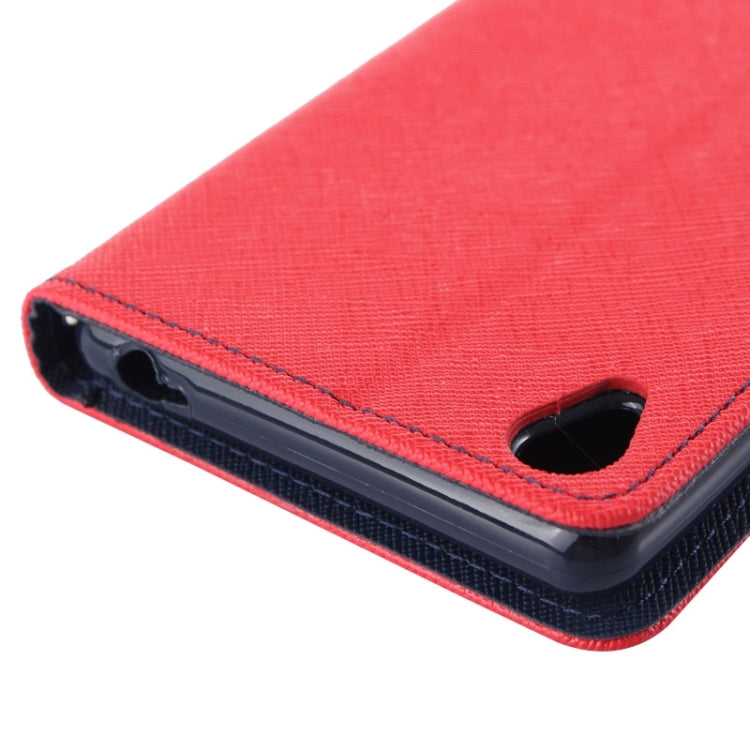 Cross Texture Leather Case with Holder & Card Slots & Wallet for Sony Xperia Z5