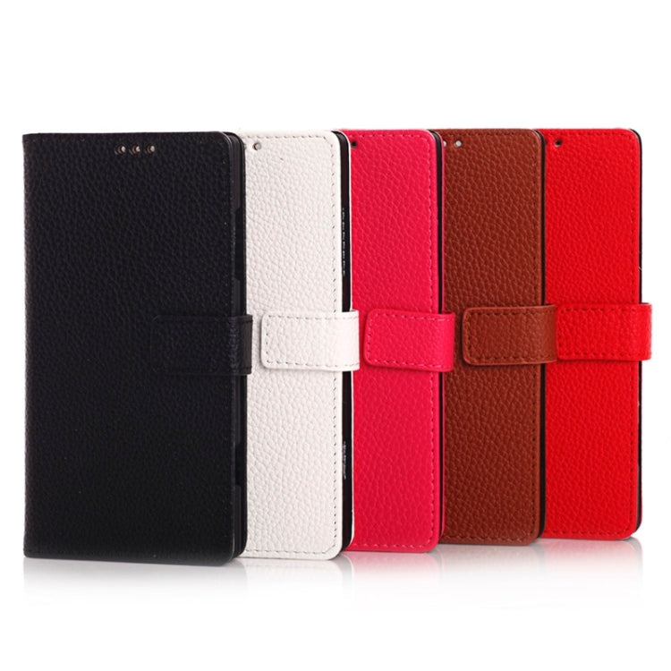 Litchi Texture Horizontal Flip Magnetic Buckle Leather Case with Card Slots & Wallet & Holder for Nokia Lumia 830