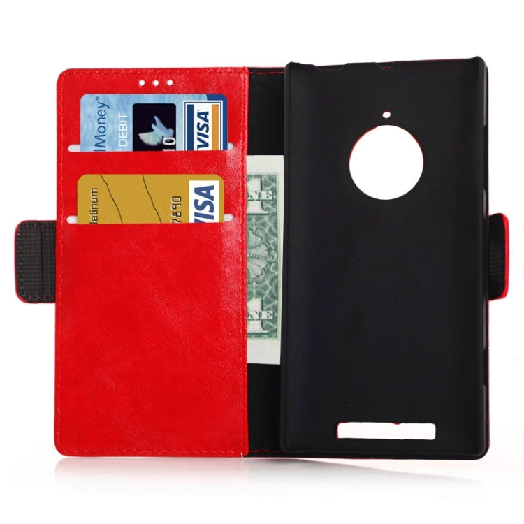 Oil Skin Texture Horizontal Flip Leather Case with Card Slots & Wallet & Holder for Nokia Lumia 830