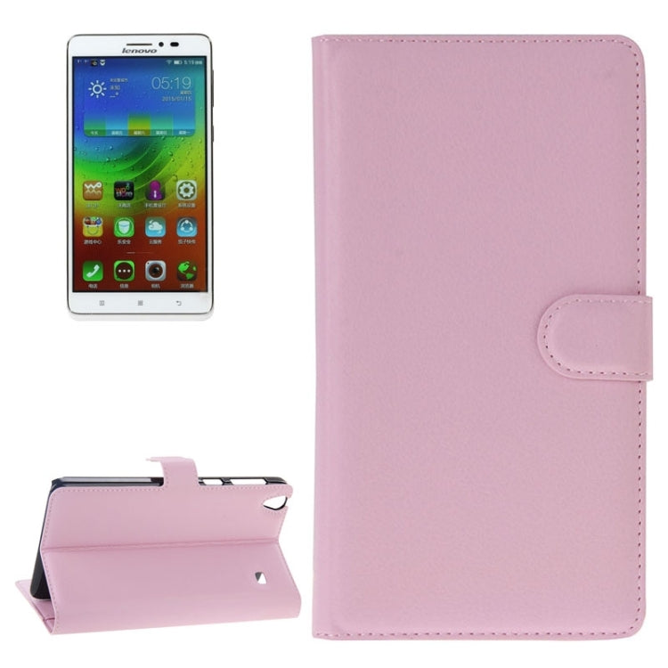 Litchi Texture Flip Leather Case with Holder & Card Slots & Wallet for Lenovo Note 8 / A936