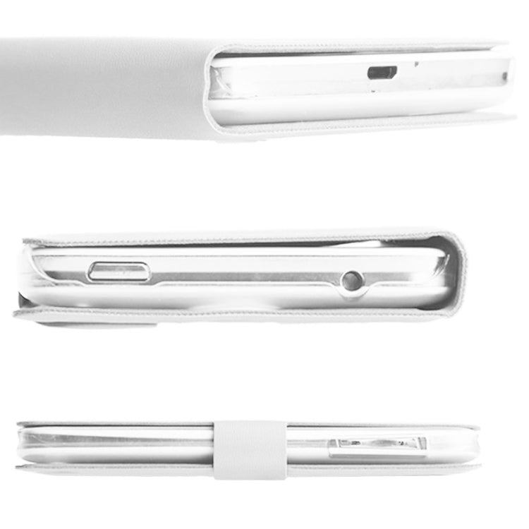 Sheepskin Texture Horizontal Flip Magnetic Buckle PU Leather Case with Card Slots for Lenovo S890(White)