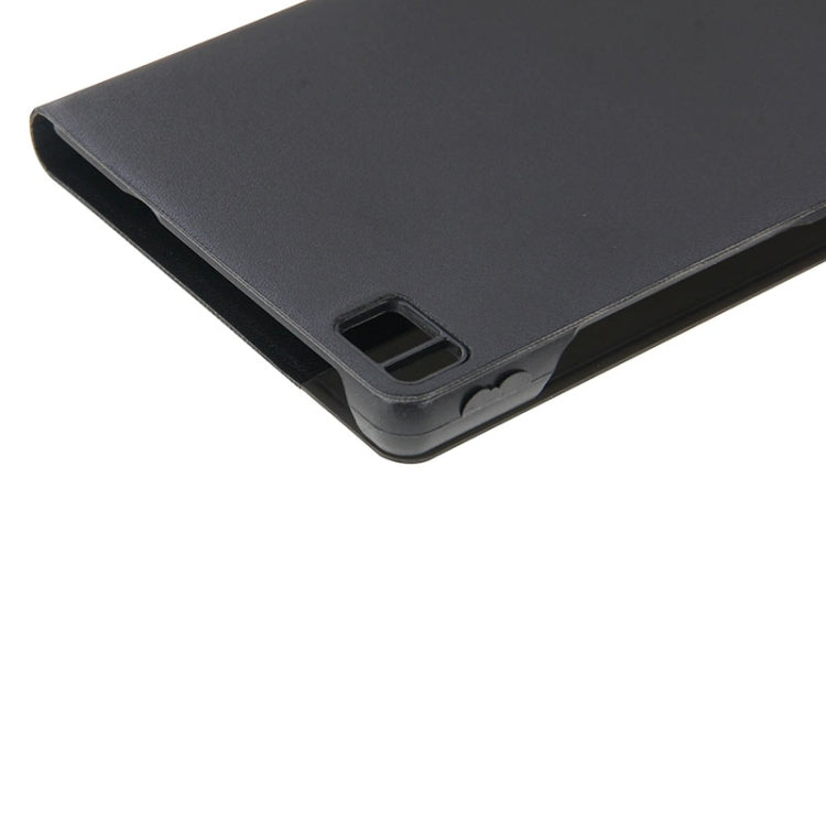 Horizontal Flip Smart Health Leather Protective Case with Display Window for Huawei Ascend P8(Black)