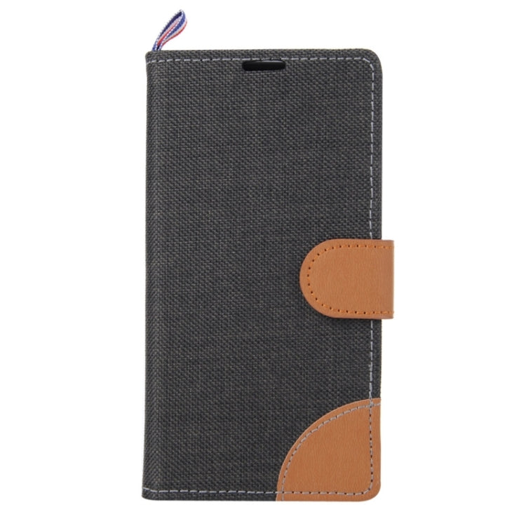 Denim Fabric Leather Case with Holder & Card Slots for Sony Xperia M5