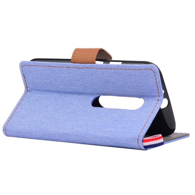 Denim Surface Horizontal Flip Leather Case with Card Slots & Holder for Motorola Moto G(3rd Gen.)