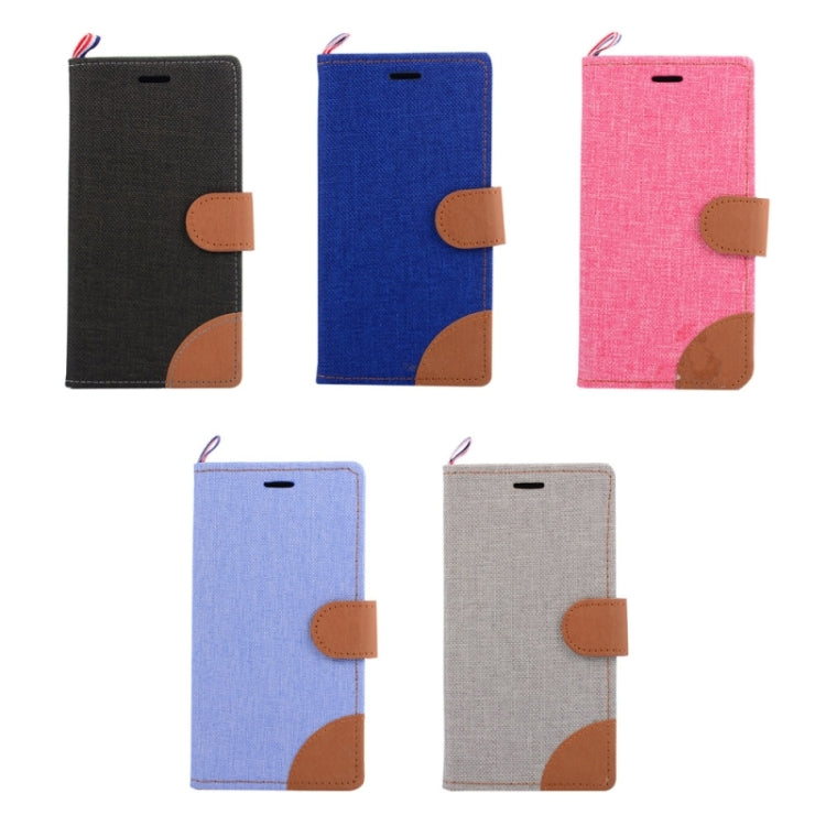 Denim Surface Horizontal Flip Leather Case with Card Slots & Holder for Motorola Moto G(3rd Gen.)