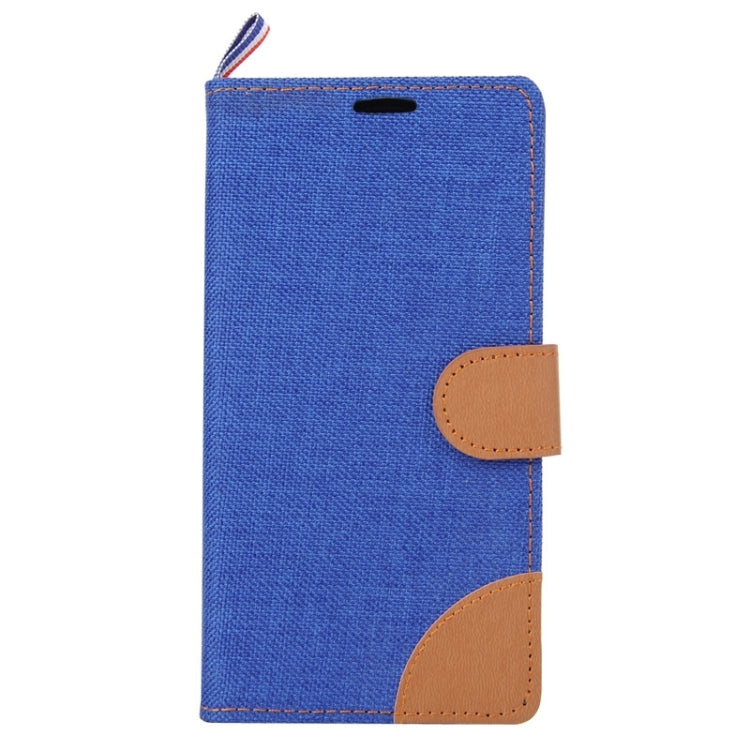 Denim Surface Horizontal Flip Leather Case with Card Slots & Holder for Sony Xperia Z5