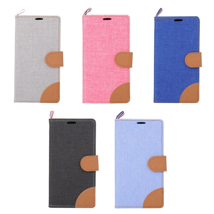 Denim Surface Horizontal Flip Leather Case with Card Slots & Holder for Sony Xperia Z5