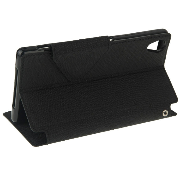 Litchi Texture Horizontal Flip Magnetic Buckle Leather Case with Call Display ID & Card Slots & Holder for Sony Xperia Z1 / L39h