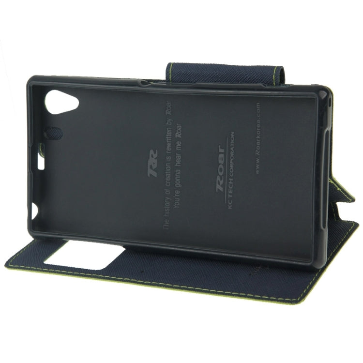 Litchi Texture Horizontal Flip Magnetic Buckle Leather Case with Call Display ID & Card Slots & Holder for Sony Xperia Z1 / L39h