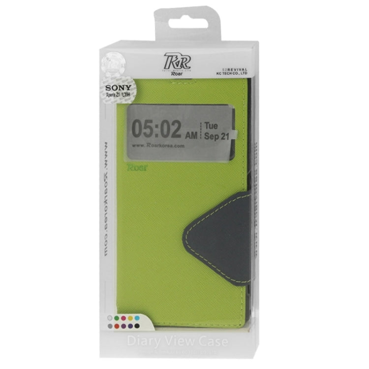 Litchi Texture Horizontal Flip Magnetic Buckle Leather Case with Call Display ID & Card Slots & Holder for Sony Xperia Z1 / L39h