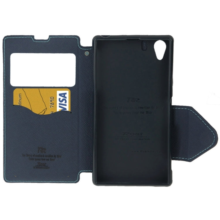 Litchi Texture Horizontal Flip Magnetic Buckle Leather Case with Call Display ID & Card Slots & Holder for Sony Xperia Z1 / L39h