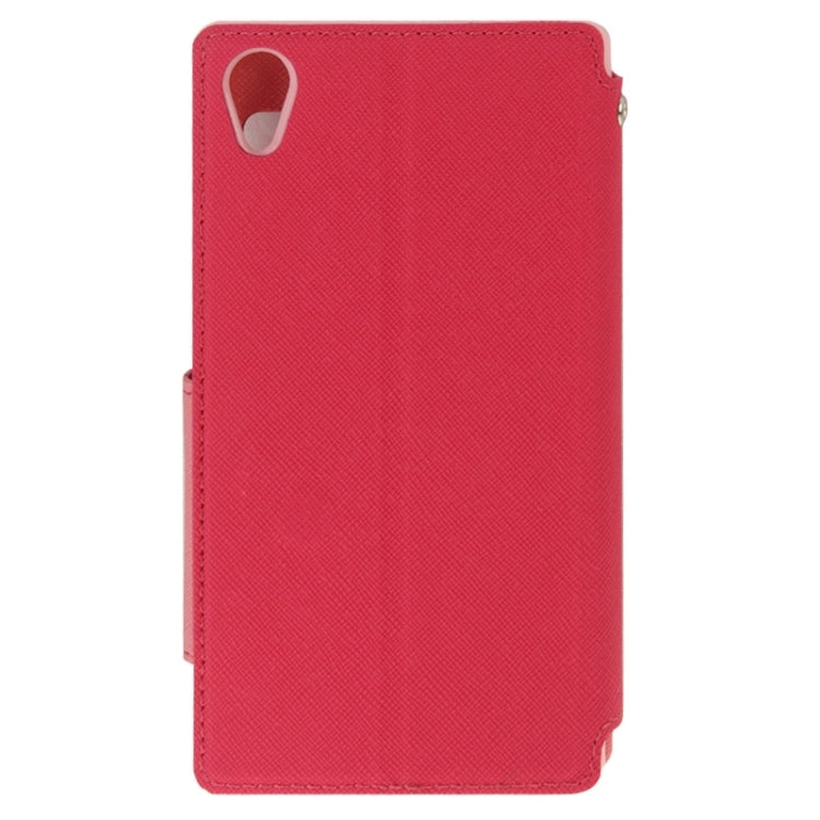 Litchi Texture Horizontal Flip Magnetic Buckle Leather Case with Call Display ID & Card Slots & Holder for Sony Xperia Z1 / L39h