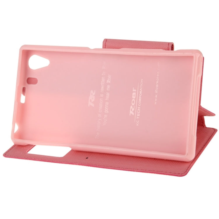 Litchi Texture Horizontal Flip Magnetic Buckle Leather Case with Call Display ID & Card Slots & Holder for Sony Xperia Z1 / L39h