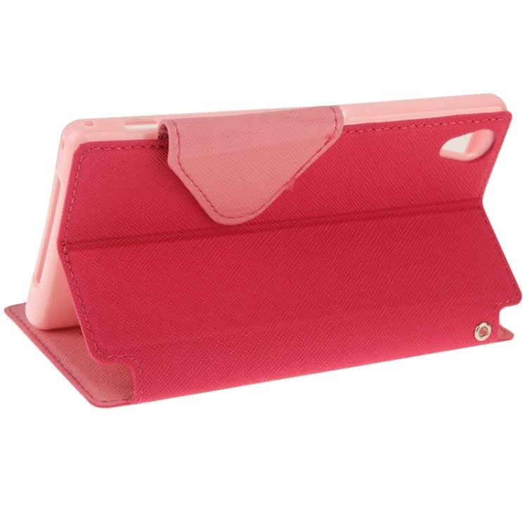 Litchi Texture Horizontal Flip Magnetic Buckle Leather Case with Call Display ID & Card Slots & Holder for Sony Xperia Z1 / L39h