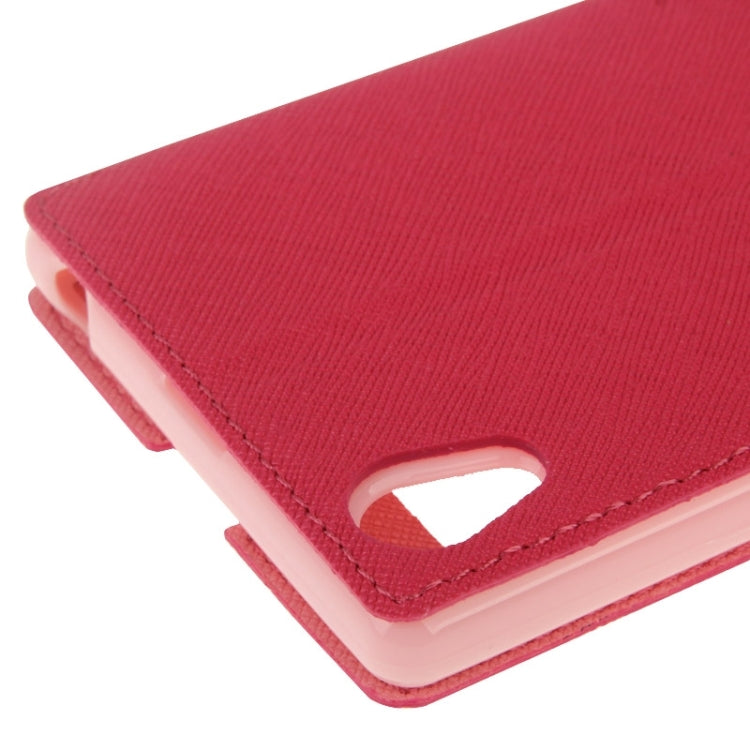 Litchi Texture Horizontal Flip Magnetic Buckle Leather Case with Call Display ID & Card Slots & Holder for Sony Xperia Z1 / L39h