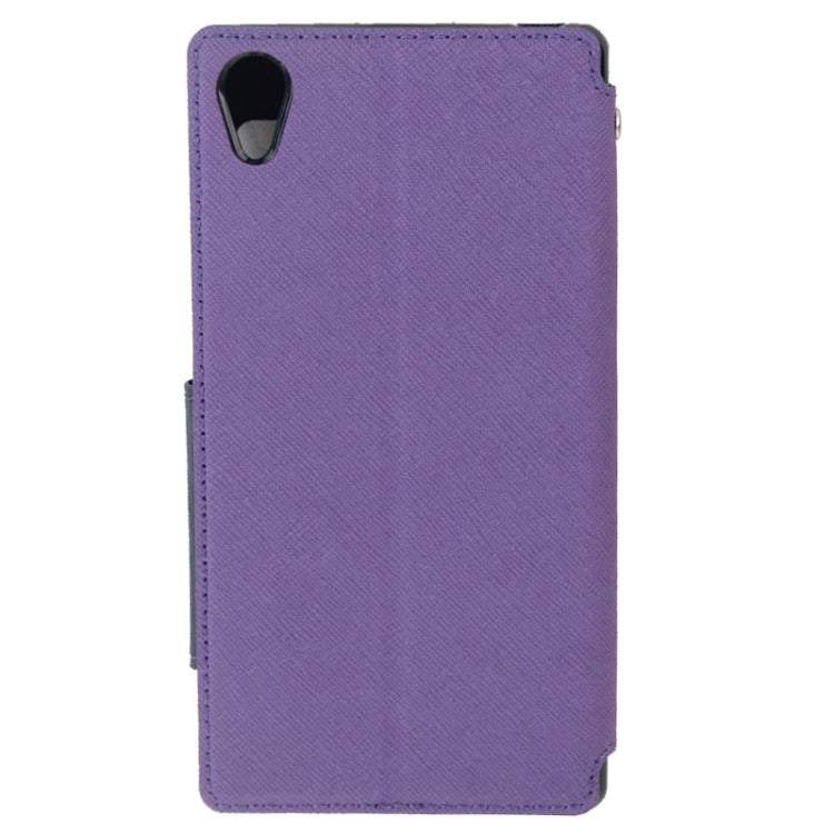 Litchi Texture Horizontal Flip Magnetic Buckle Leather Case with Call Display ID & Card Slots & Holder for Sony Xperia Z1 / L39h