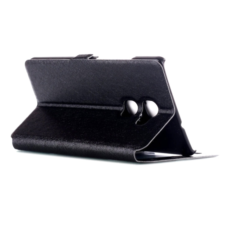 Silk Texture Horizontal Flip Leather Case with Caller ID Display & Holder for Huawei Mate S