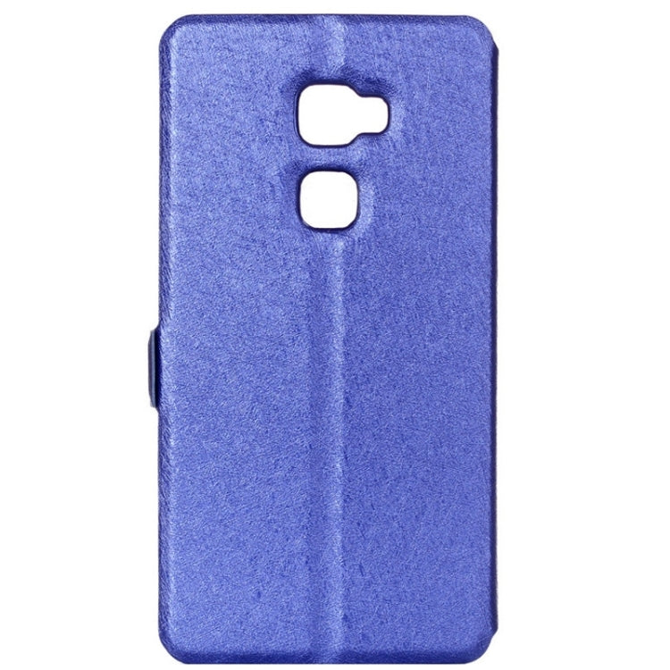 Silk Texture Horizontal Flip Leather Case with Caller ID Display & Holder for Huawei Mate S