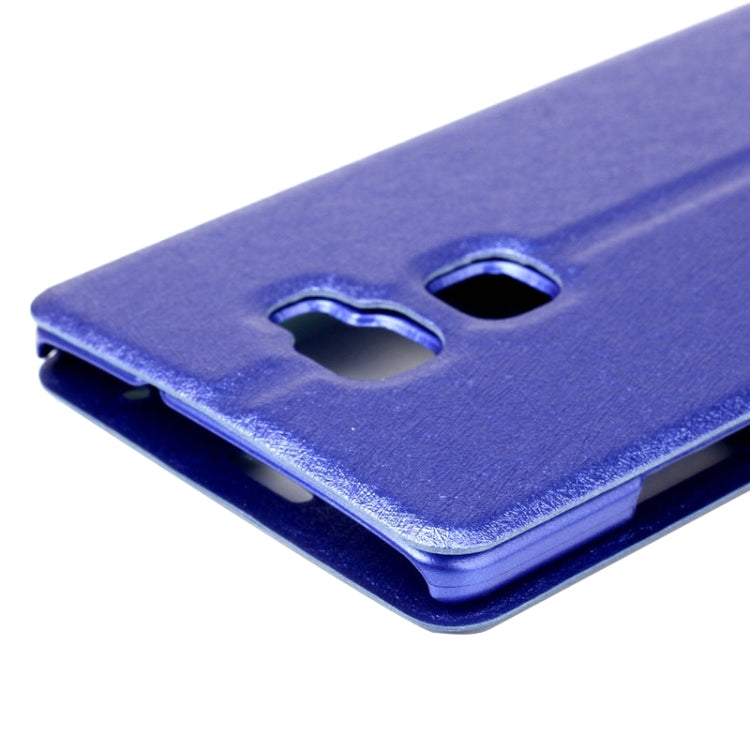 Silk Texture Horizontal Flip Leather Case with Caller ID Display & Holder for Huawei Mate S