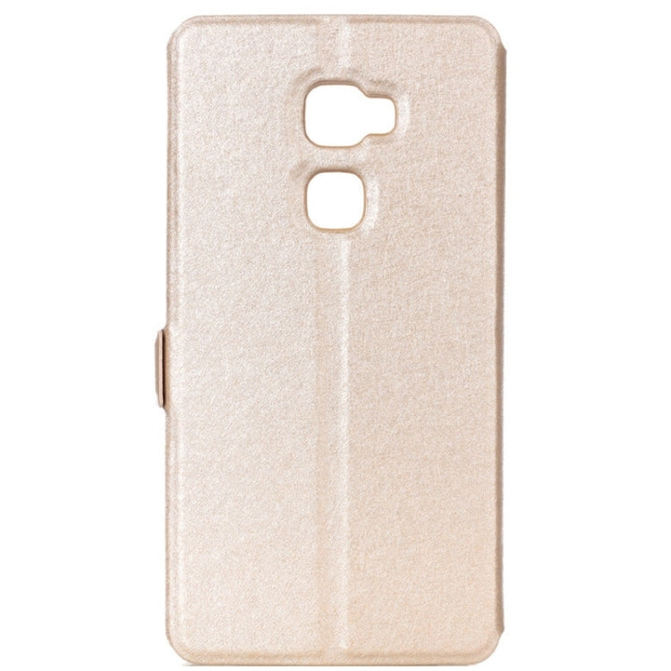Silk Texture Horizontal Flip Leather Case with Caller ID Display & Holder for Huawei Mate S