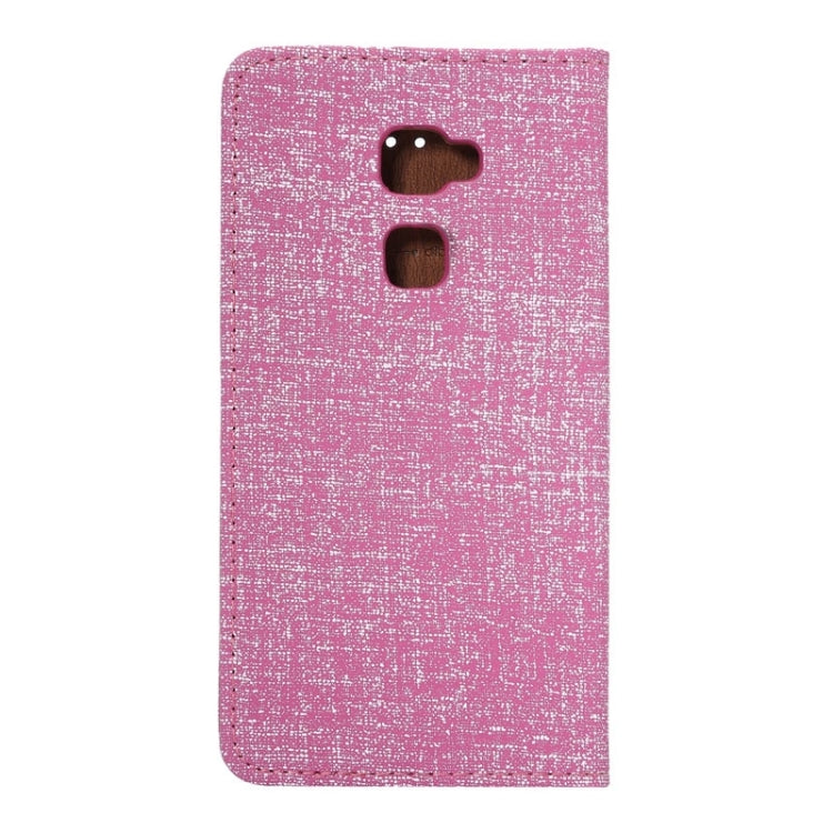 Canvas Texture Magnetic Horizontal Flip Leather Case with Card Slots & Holder for Huawei Mate S