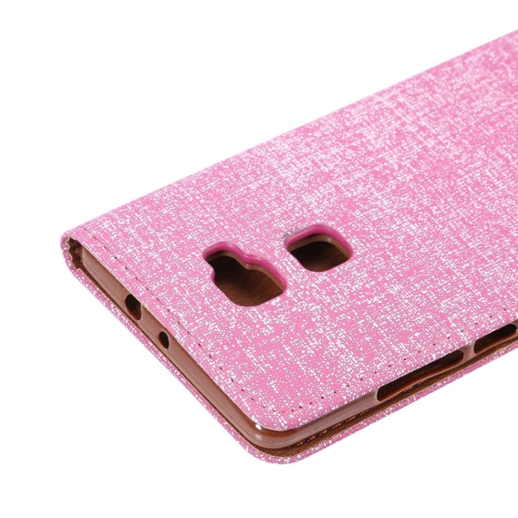 Canvas Texture Magnetic Horizontal Flip Leather Case with Card Slots & Holder for Huawei Mate S