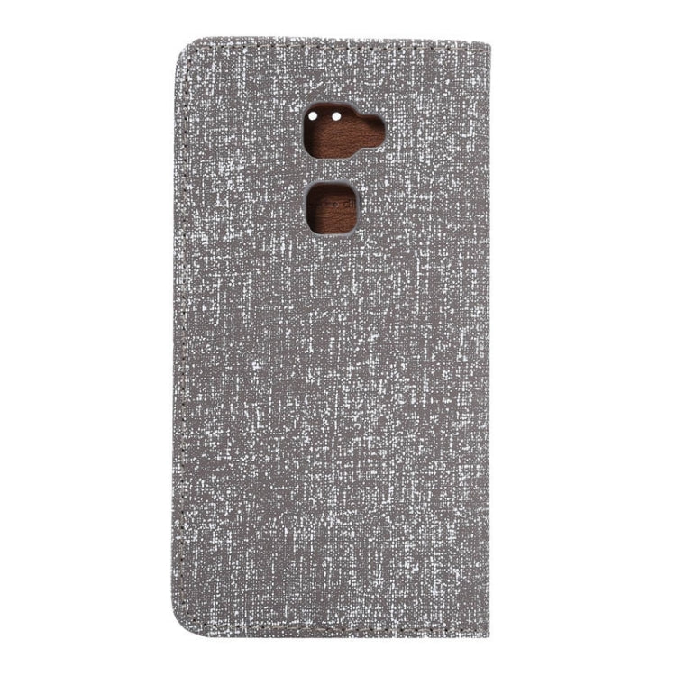 Canvas Texture Magnetic Horizontal Flip Leather Case with Card Slots & Holder for Huawei Mate S