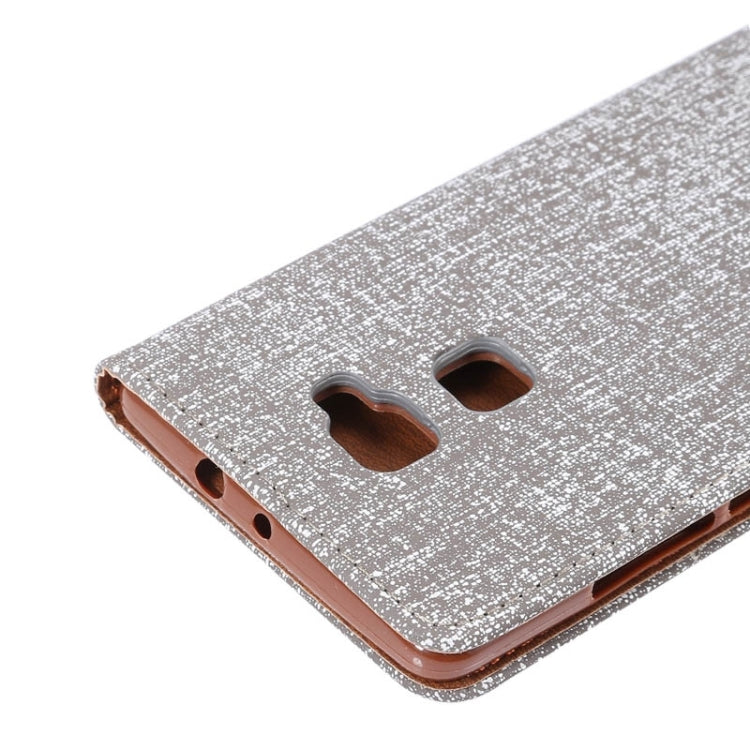 Canvas Texture Magnetic Horizontal Flip Leather Case with Card Slots & Holder for Huawei Mate S