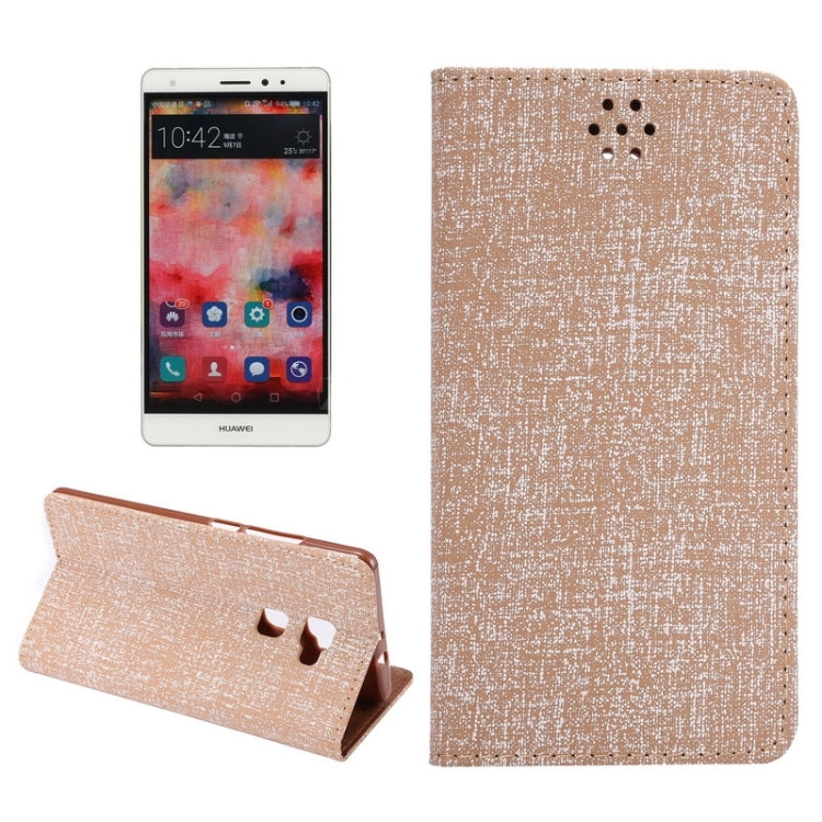 Canvas Texture Magnetic Horizontal Flip Leather Case with Card Slots & Holder for Huawei Mate S