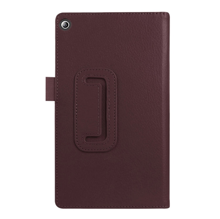 Litchi Texture Horizontal Flip Solid Color Leather Case with Two-Folding Holder for Lenovo Tab 2 A7-20F