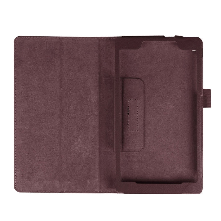 Litchi Texture Horizontal Flip Solid Color Leather Case with Two-Folding Holder for Lenovo Tab 2 A7-20F